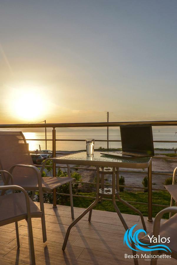 Yalos Beach Maisonettes Skala Sotiros Luaran gambar